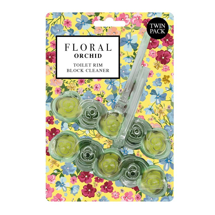 12 x Floral Flush Toilet Block 90gm - Orchid - Premium Quality Tissue Online - Product Image 12 x Floral Flush Toilet Block 90gm - Orchid - Premium Quality Tissue Online - Product Image